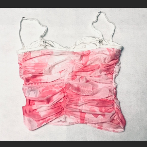 Edikted Evelyn Printed Mesh Bra tank top size XL - Picture 8 of 8